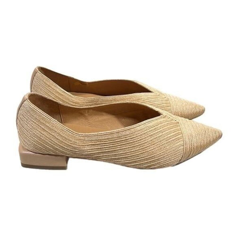 Patricia Green Flats 7 Capris Pointed Toe Raffia Spain